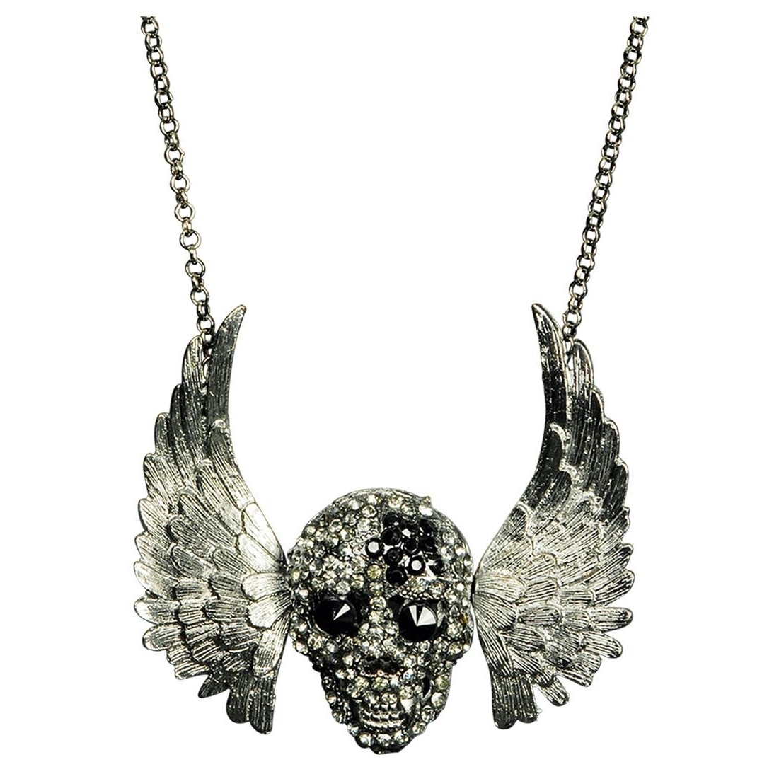 Totenkopf - Gothic Skull Halskette - Todeshalskette